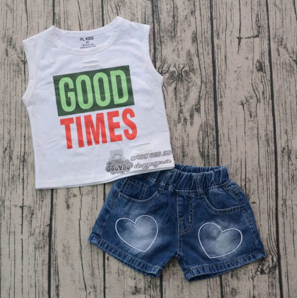 BỘ JEAN SHORT GOOD TIME