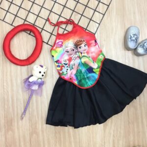 Váy công chú Elsa cho bé gái với phong cách dân gian